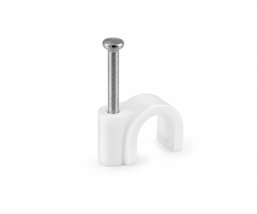 DINIC 100x Kabelschelle weiß, max. Kabeldurchmesser: 7.3 mm, 1,80 x 18 mm