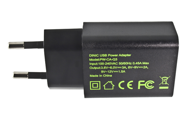 Reiseadapter EU 1USB Yukio SmartLife Universal USB Quick Charge 3.0 USB-Ladegerät-Adapter Ladeadapter/Multi Häfen USB Reiseadapter Ladegerät für Handy EU-/US-Stecker 