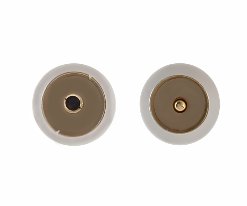 DINIC Koaxial Antennenkabel Stecker auf Buchse, vergoldet, weiß, vierfach geschirmt, Länge 10m