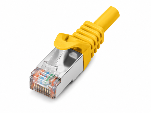 DINIC Cat.6 Premium Patchkabel, PiMF/S-FTP, LSZH, gelb