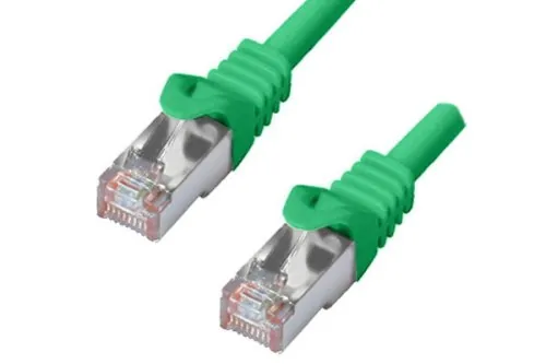 DINIC Cat.6 Premium Patchkabel, PiMF/S-FTP, LSZH, grün, 1m