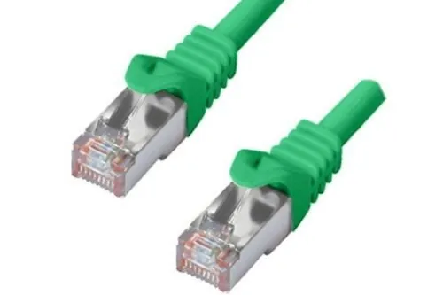DINIC Cat.6 Premium Patchkabel, PiMF/S-FTP, LSZH, grün, 1m