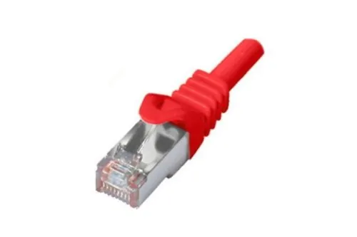 DINIC Cat.6 Premium Patchkabel, PiMF/S-FTP, LSZH, rot