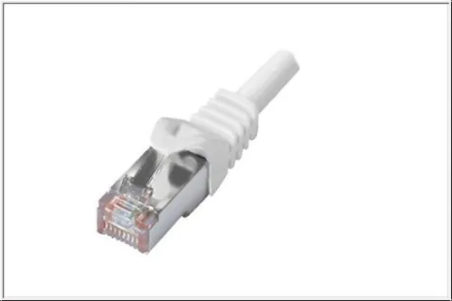 DINIC Cat.6 Premium Patchkabel, PiMF/S-FTP, LSZH, LAN Kabel weiß