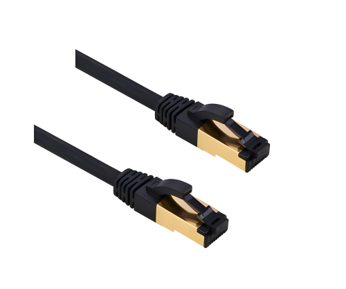 DINIC Cat. 8.1 Patchkabel 2000Mhz, 40G, schwarz, 10m