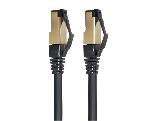DINIC Cat. 8.1 Patchkabel 2000Mhz, 40G, schwarz, 10m