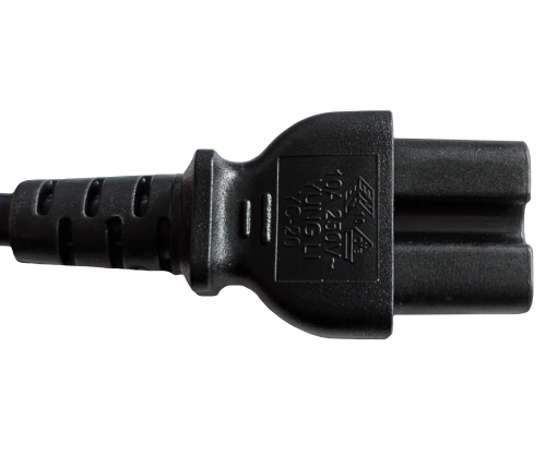 DINIC Netzkabel Schuko auf Warmgerätestecker, Stromkabel C15, schwarz, 5m