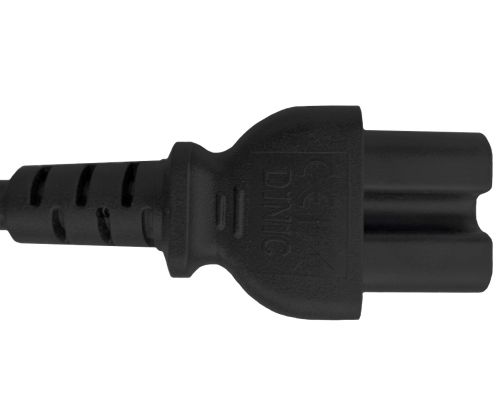 DINIC Netzkabel England UK Typ G auf C15, 1mm², schwarz, 1,80m