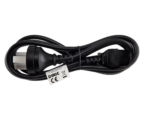 DINIC Netzkabel Stromkabel China Typ I (16A) auf C19, 1,5mm², CCC, schwarz, 1.80m