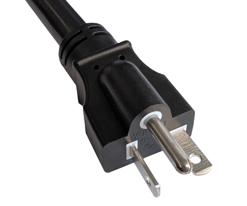 DINIC Netzkabel Amerika NEMA 6-20P auf C19, USA STOW AWG 12, 20A, schwarz, 1.80m