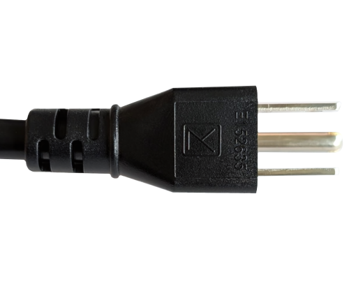 DINIC Netzkabel für Amerika USA Typ B auf C19, UL, schwarz, 1.80m