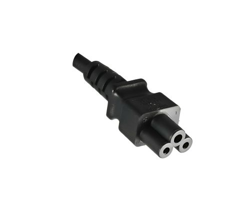 DINIC Netzkabel Argentinien Typ I auf C5, 0,75mm², schwarz, 1,8m