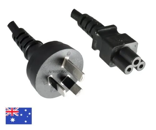 DINIC Netzkabel Australien Typ I auf C5, 0,75mm², 1,8m