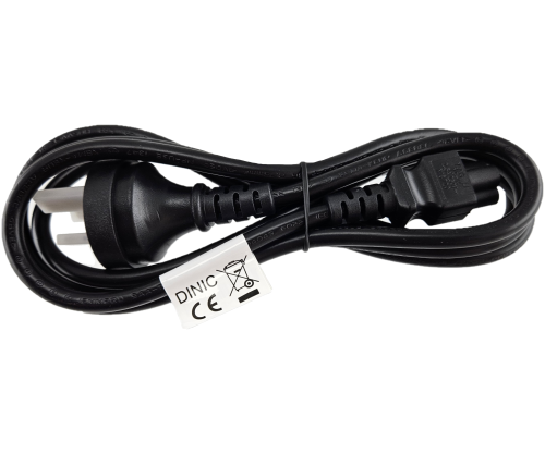 DINIC Netzkabel Australien Typ I auf C5, 0,75mm², schwarz, 1,8m