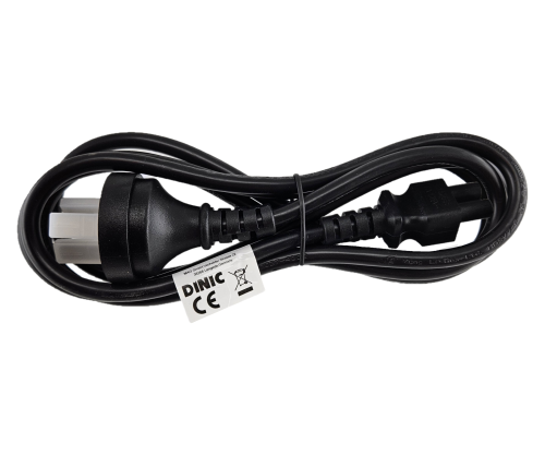 DINIC Netzkabel Stromkabel China Typ I auf C5, 0,75mm², schwarz, 1,80m