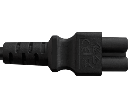 DINIC Stromkabel, Netzkabel für Dänemark Typ K auf C5, DK, 1,8m
