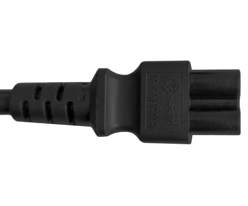 DINIC Netzkabel Japan Typ B auf C5, 0,75mm², 1,8m JPN 3pin/IEC 60320-C5,JET, PSE, VCTF, schwarz