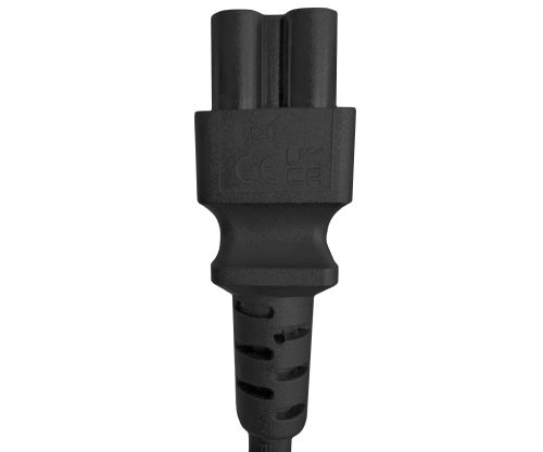 DINIC Netzkabel England UK Typ G auf C5, 3A, 0,75mm², ASTA, 1,80m