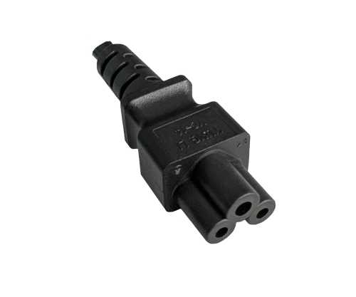 DINIC Netzkabel für Amerika USA Typ B auf C5 Micky-Stecker, UL, schwarz, 1.80m