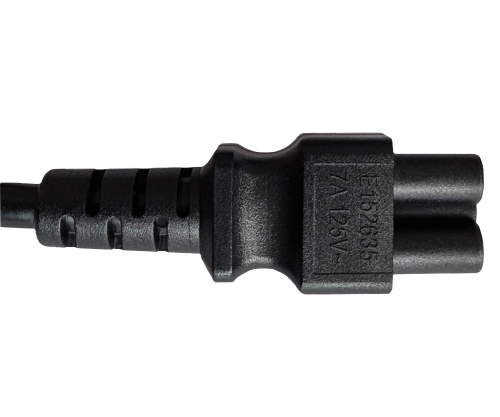 DINIC Netzkabel für Amerika USA Typ B auf C5 Micky-Stecker, UL, schwarz, 1.80m
