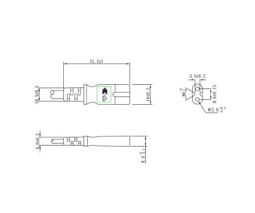 DINIC Stromkabel, Netzkabel Euro-Stecker
