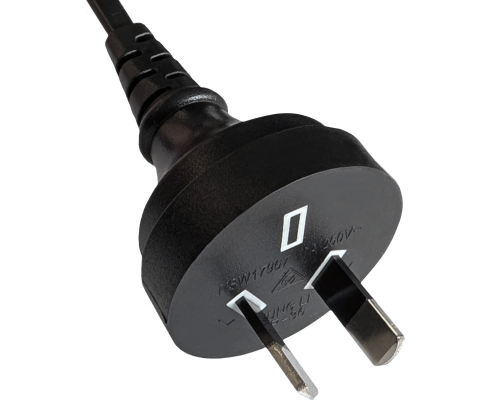 Netzkabel Australien Typ I auf C7 90°, 0,75mm²,