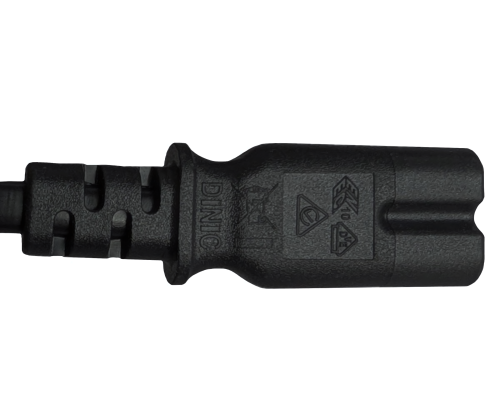 DINIC Netzkabel Australien Typ I auf C7, SAA, 0,75mm², schwarz, 1,8m