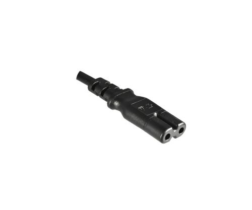 DINIC Netzkabel, Stromkabel für Brasilien Typ C auf C7 2pin, 0,75mm², schwarz, 1,8m