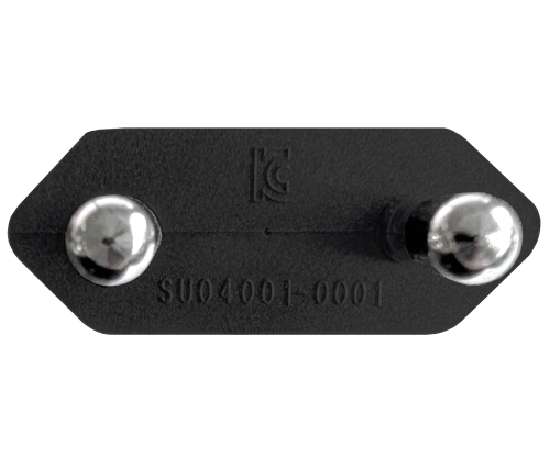 DINIC Netzkabel KOREA 2pin auf C7, 0,75mm², KTL, schwarz, 1.80m
