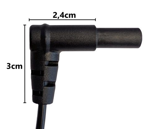 DINIC Netzkabel Australien Typ I auf C7 gewinkelt, 0,75mm², schwarz, 2m