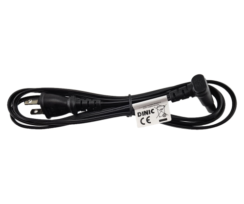 DINIC Netzkabel Japan Typ A auf C7 gewinkelt, 1,8m JPN 2pin/ C7 90°, 0,75mm², VFF, PSE, schwarz