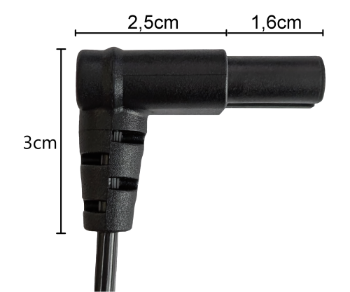DINIC Netzkabel mit Eurostecker auf C7 90° Grad unten, oben gewinkelt, 2m