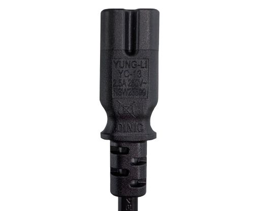 DINIC Netzkabel halogenfrei LSZH Eurostecker Typ C auf C7, 0,75mm², 1,8m