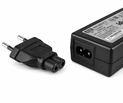 DINIC Netzadapter Eurostecker auf C7, Euro-8 Adapter, schwarz