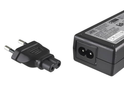 DINIC Netzadapter Eurostecker auf C7, Euro-8 Adapter, schwarz