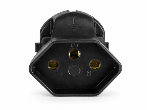 DINIC Reiseadapter, Stromadapter für Schweizer Netzkabel, 3-Pin