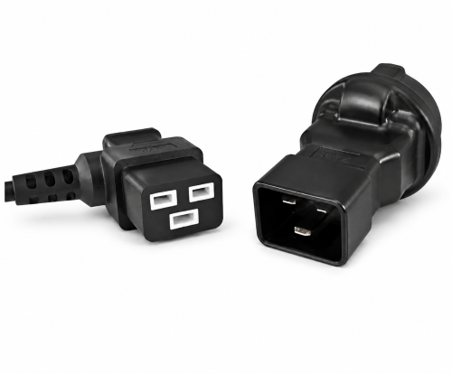 DINIC Netzadapter Schutzkontakt-Buchse auf C20 Stecker