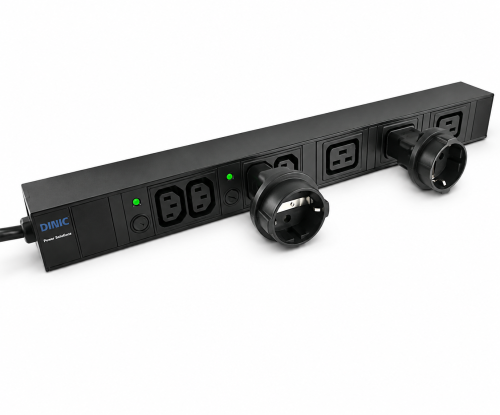 DINIC Netzadapter Schutzkontakt-Buchse auf C20 Stecker