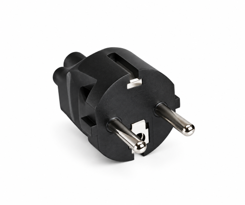 DINIC Netzadapter Schutzkontaktstecker CEE 7/7 auf C5 Stecker (Mickey Maus)