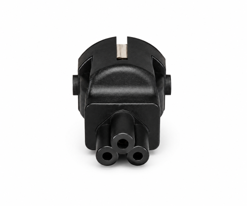DINIC Netzadapter Schutzkontaktstecker CEE 7/7 auf C5 Stecker (Mickey Maus)