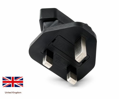 DINIC Reisestecker für England UK, 2-Pin Netzadapter