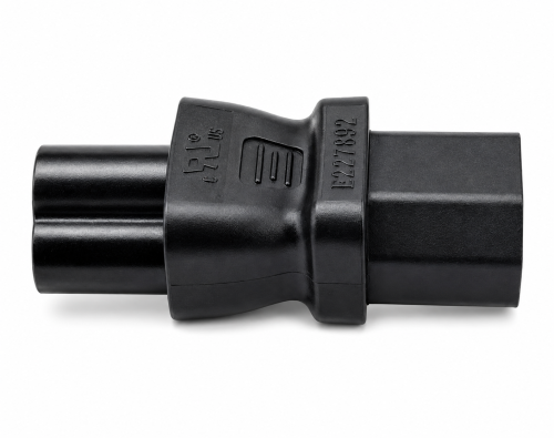 DINIC Netzadapter C13 Kaltgeräte auf C6 Kupplung
