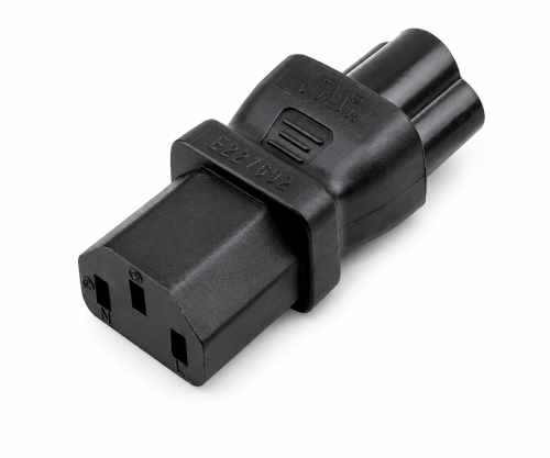 DINIC Netzadapter C13 Kaltgeräte auf C6 Kupplung