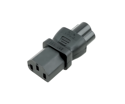 DINIC Netzadapter C13 Kaltgeräte auf C6 Kupplung