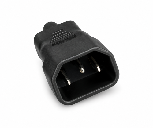 DINIC Netzadapter C14 Kaltgeräte-Buchse auf C5 Stecker
