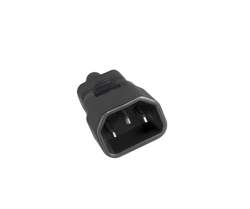 DINIC Netzadapter C14 Kaltgeräte-Buchse auf C5 Stecker