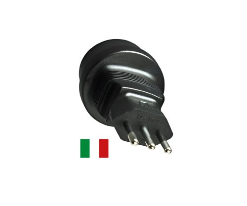 DINIC Reisestecker für Italien, 3-Pin Netzadapter, Adapter IT