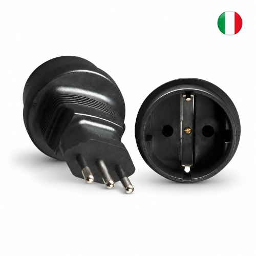 DINIC Reisestecker für Italien, 3-Pin Netzadapter, Adapter IT