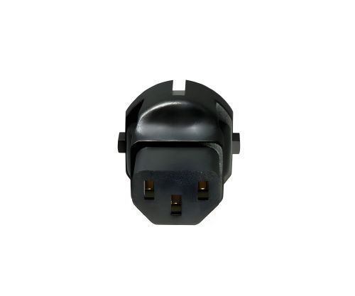 DINIC Netzadapter Schutzkontaktstecker auf C13 Kaltgeräte-Stecker, Schuko-Adapter