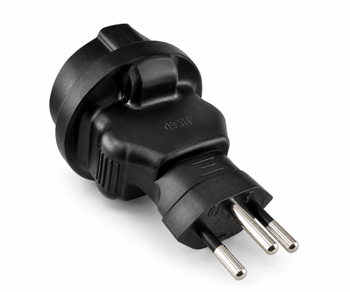DINIC Reisestecker für die Schweiz mit Sicherung, Netzadapter CH
